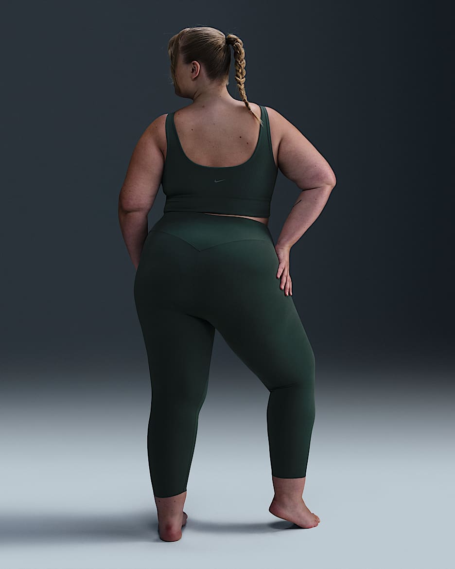 Bra deportivo de baja sujecion de talle largo sin almohadilla para mujer talla grande Nike Zenvy Rib. Nike